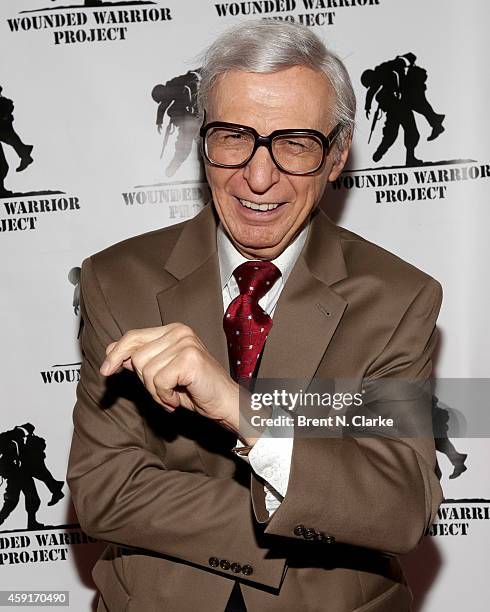 Famous Mentalist "The Amazing Kreskin" arrives for the 2014 Wounded Warrior Project Benefit at The Edison Ballroom on November 17, 2014 in New York...