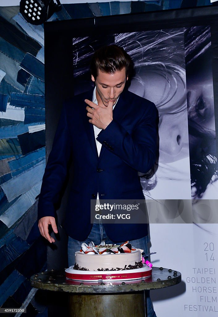 Gaspard Ulliel Promotes News Movie "Saint Laurent" In Taipei