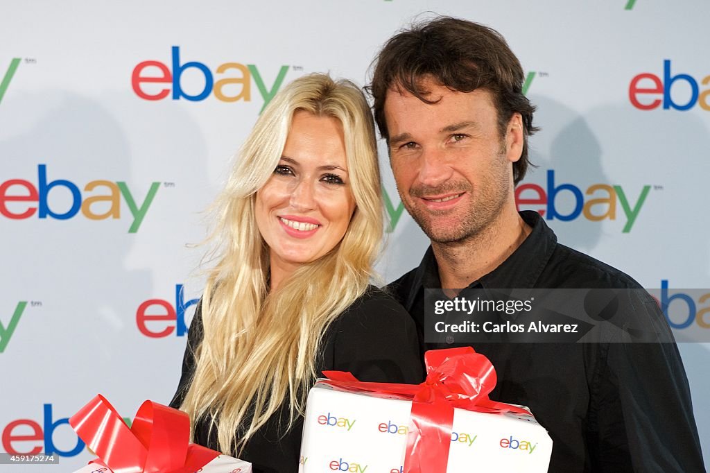 Carlos Moya and Carolina Cerezuela are Christmas Ebay Ambassadors