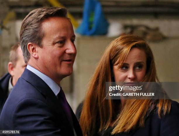 British Prime Minister David Cameron and Conservative Party candidate for Rochester and Strood, Kelly Tolhurst , visit MCL Mechanical near Rochester,...