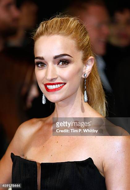 Brianne Howey attends the UK Premiere of "Horrible Bosses 2" at Odeon West End on November 12, 2014 in London, England.