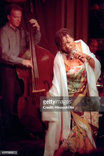 Dee Dee Bridgewater performing at Feinstein's at the Regency on Thursday night, September 28, 2000.This image:Dee Dee Bridgewater with Thomas...