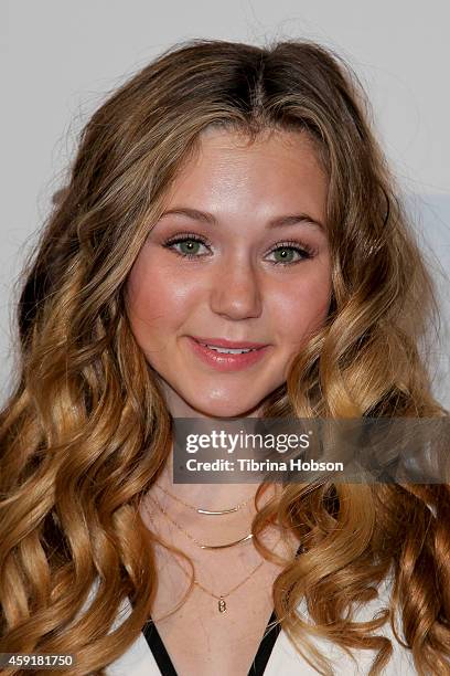 Brec Bassinger attends the screening of Amazon's 'Gortimer Gibbon's Life On Normal Street' at ArcLight Hollywood on November 17, 2014 in Hollywood,...