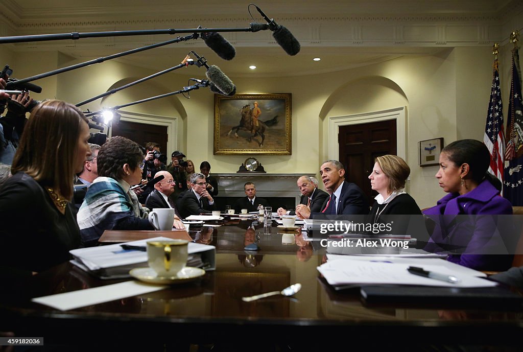 Obama And Biden Meet With National Security And Public Health Teams On Ebola