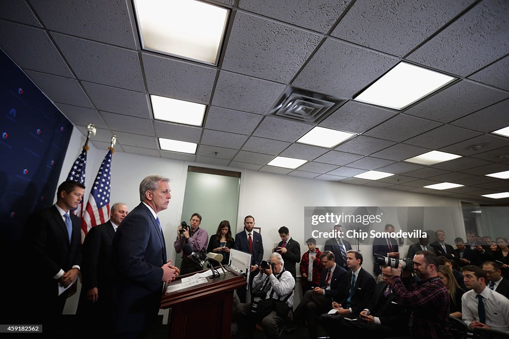 Boehner, House Leaders Brief Press After GOP House Conference
