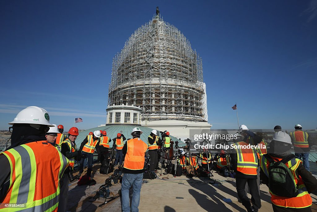 Architect Of The Capitol Briefs Media On Dome Restoration