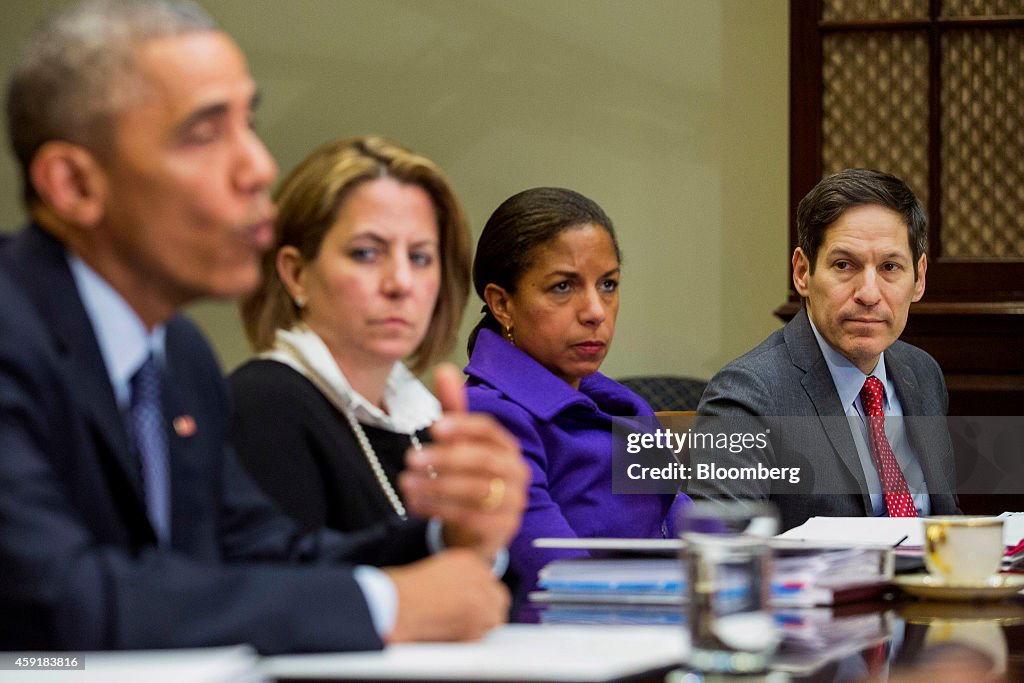 President Obama Meets National Security And Public Health Teams On Ebola Response