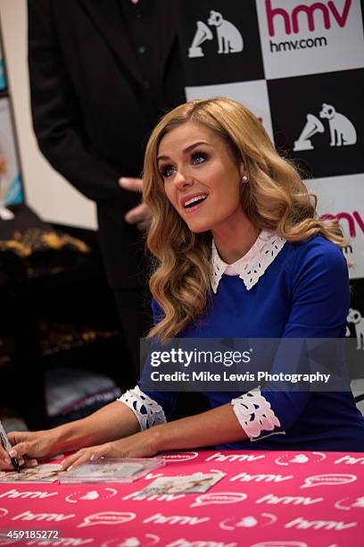 Katherine Jenkins Signing copies of her new album in HMV at HMV Cardiff on November 18, 2014 in Cardiff, United Kingdom.