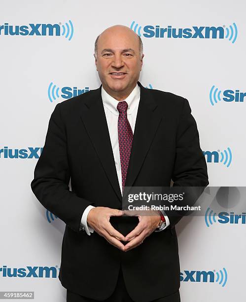 Kevin O'Leary vists at SiriusXM Studios on November 18, 2014 in New York City.