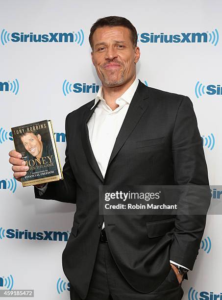 Tony Robbins vists at SiriusXM Studios on November 18, 2014 in New York City.