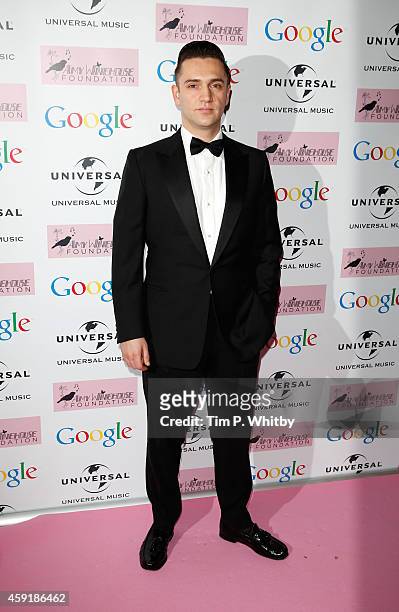 Reg Traviss attends the Amy Winehouse Foundation ball at The Landmark Hotel on November 18, 2014 in London, England.