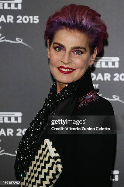 Antonia Dell'Atte attends the 2015 Pirelli Calendar Red Carpet on November 18, 2014 in Milan, Italy.