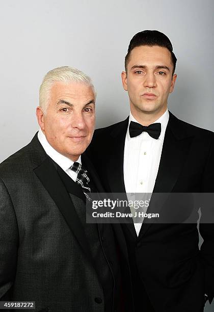 Mitch Winehouse and Reg Traviss attend the Amy Winehouse Foundation ball at The Landmark Hotel on November 18, 2014 in London, England.
