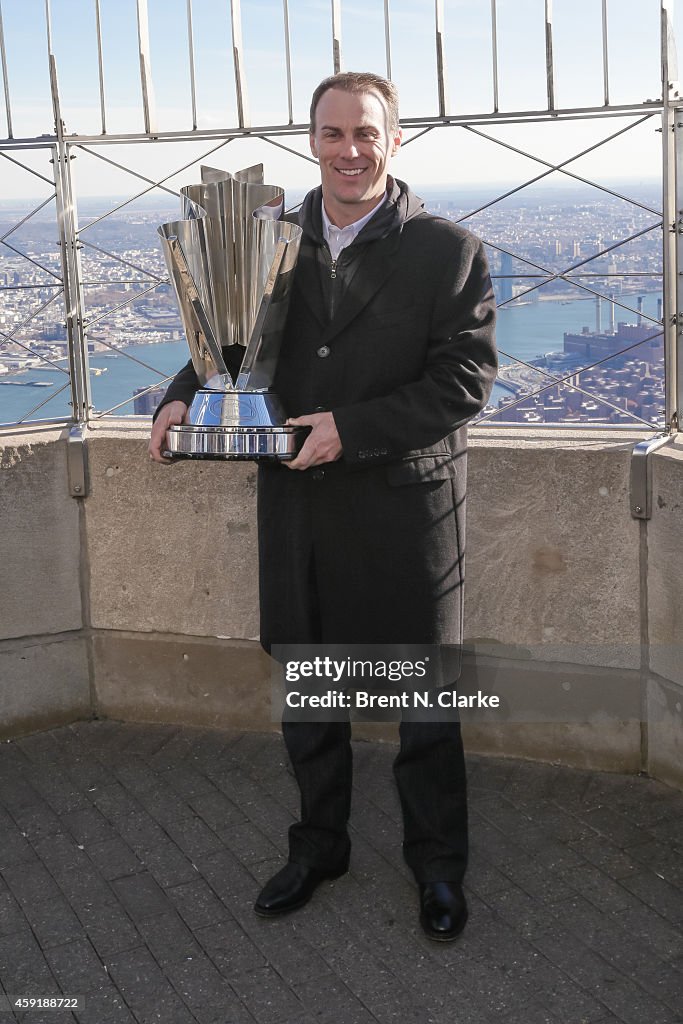 2014 NASCAR Sprint Cup Series Champion Kevin Harvick Visits The Empire State Building