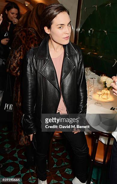 Tallulah Harlech attends a dinner hosted by PORTER in honour of cover girl Christy Turlington Burns and her charity Every Mother Counts at Mr Chow on...