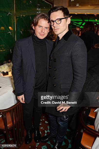 Christopher Kane and Erdem Moralioglu attend a dinner hosted by PORTER in honour of cover girl Christy Turlington Burns and her charity Every Mother...