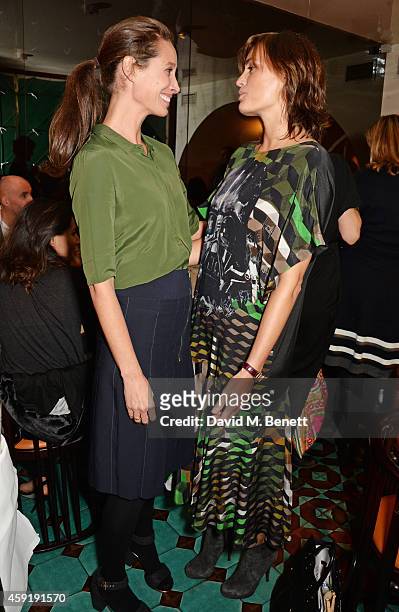 Christy Turlington Burns and Yasmin Le Bon attend a dinner hosted by PORTER in honour of cover girl Christy Turlington Burns and her charity Every...