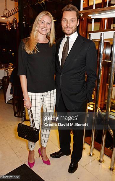 Heidi Bishop and Seb Bishop attend a dinner hosted by PORTER in honour of cover girl Christy Turlington Burns and her charity Every Mother Counts at...