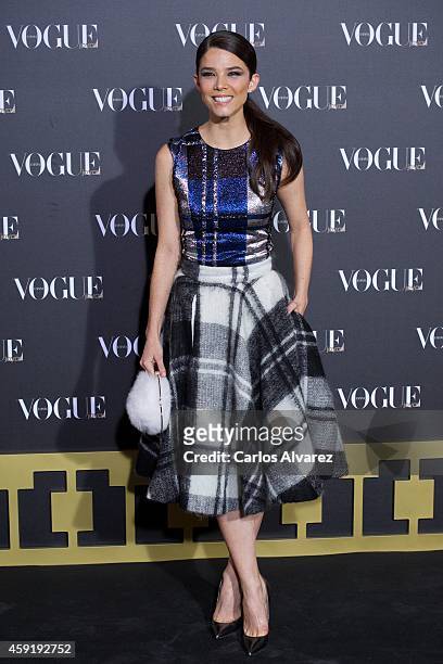 Actress Juana Acosta attends the "Vogue Joyas" 2013 awards at the Stock Exchange building on November 18, 2014 in Madrid, Spain.