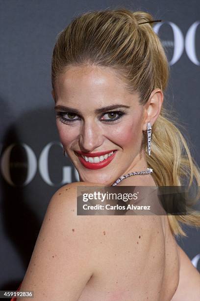 Spanish model Teresa Baca attends the "Vogue Joyas" 2013 awards at the Stock Exchange building on November 18, 2014 in Madrid, Spain.