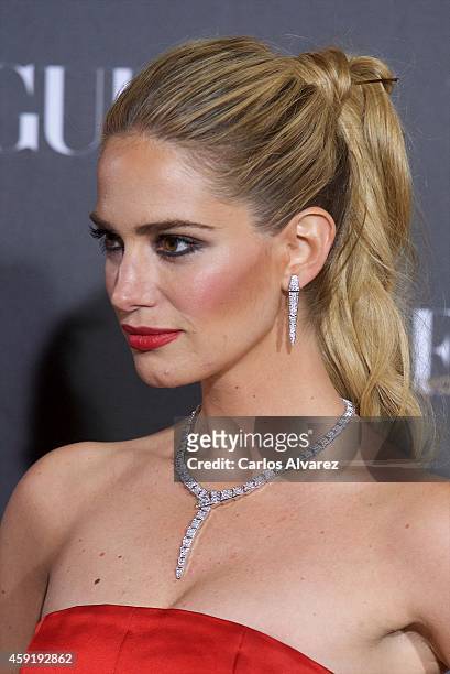 Spanish model Teresa Baca attends the "Vogue Joyas" 2013 awards at the Stock Exchange building on November 18, 2014 in Madrid, Spain.