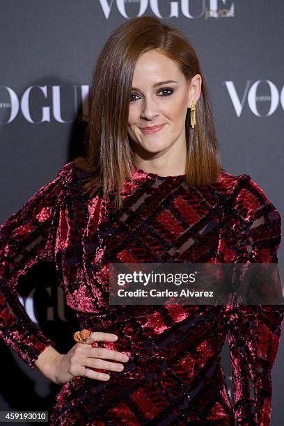 Spanish actress Ana Maria Polvorosa attends the "Vogue Joyas" 2013 awards at the Stock Exchange building on November 18, 2014 in Madrid, Spain.