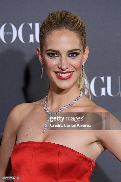 Spanish model Teresa Baca attends the "Vogue Joyas" 2013 awards at the Stock Exchange building on November 18, 2014 in Madrid, Spain.