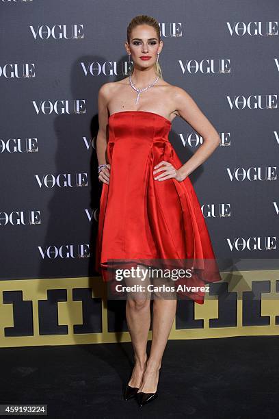 Spanish model Teresa Baca attends the "Vogue Joyas" 2013 awards at the Stock Exchange building on November 18, 2014 in Madrid, Spain.