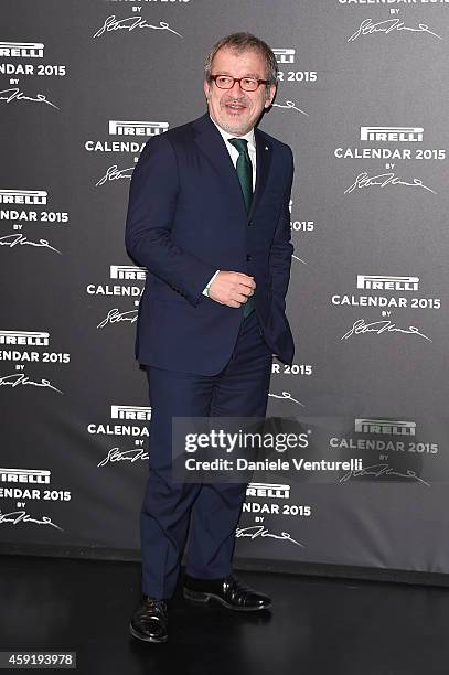 Roberto Maroni attends the 2015 Pirelli Calendar Red Carpet on November 18, 2014 in Milan, Italy.