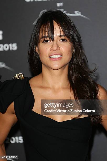 Michelle Rodriguez attends the 2015 Pirelli Calendar Red Carpet on November 18, 2014 in Milan, Italy.