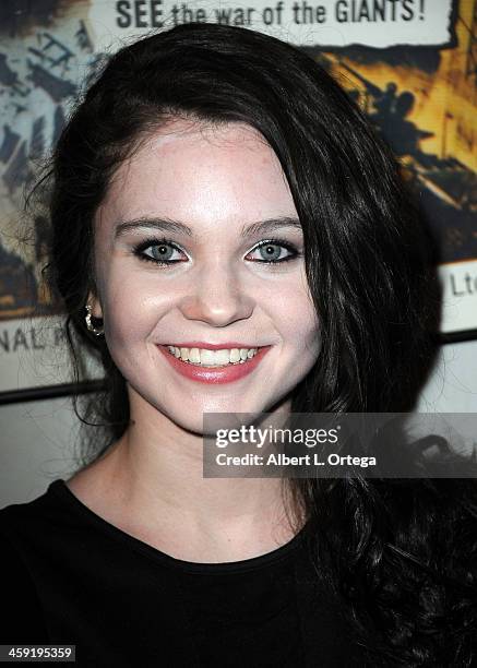 Actress AlexAnn Hopkins attends SyFy's "Monster Man" Cleve A. Hall's Annual Halloween Party held at a private location on October 31, 2013 in Encino,...