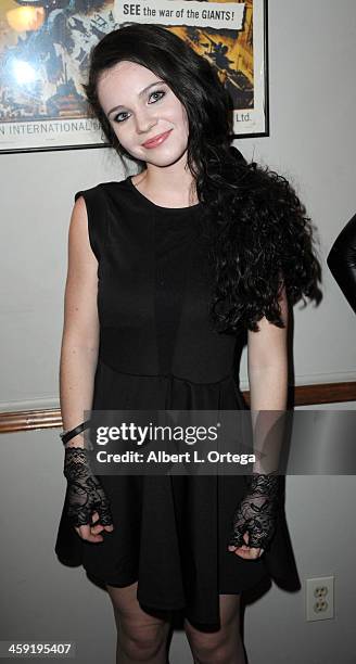 Actress AlexAnn Hopkins attends SyFy's "Monster Man" Cleve A. Hall's Annual Halloween Party held at a private location on October 31, 2013 in Encino,...