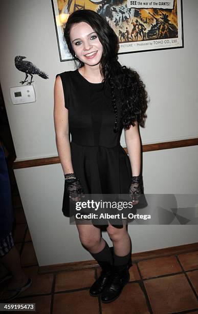 Actress AlexAnn Hopkins attends SyFy's "Monster Man" Cleve A. Hall's Annual Halloween Party held at a private location on October 31, 2013 in Encino,...