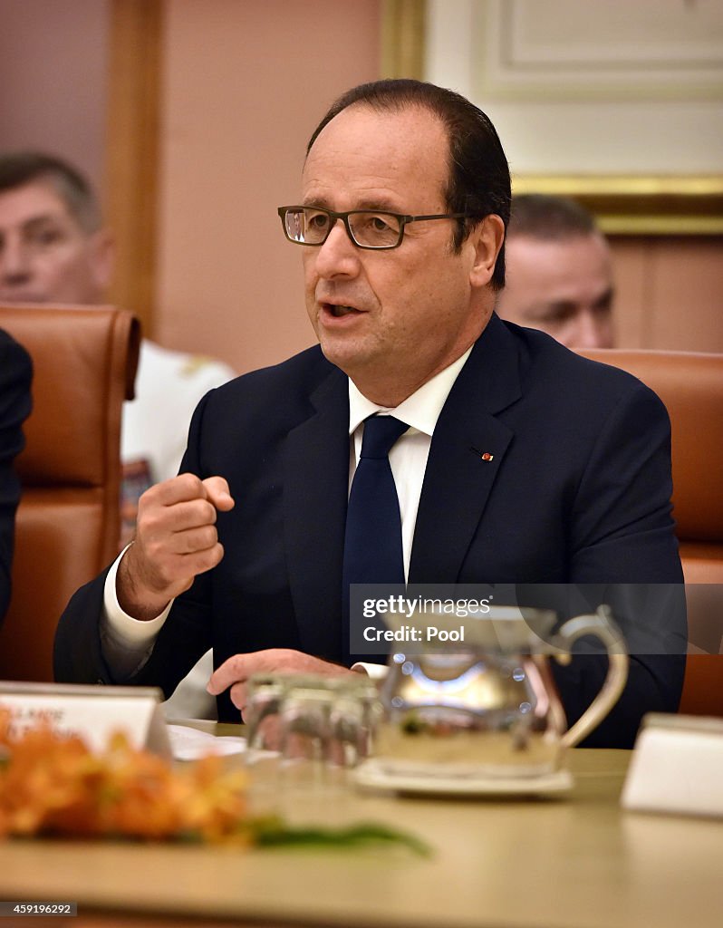French President Francois Hollande Attends Meetings In Sydney And Canberra Following G20 Summit