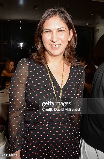 Maya Sanbar attends a dinner hosted by PORTER in honour of cover girl Christy Turlington Burns and her charity Every Mother Counts at Mr Chow on...