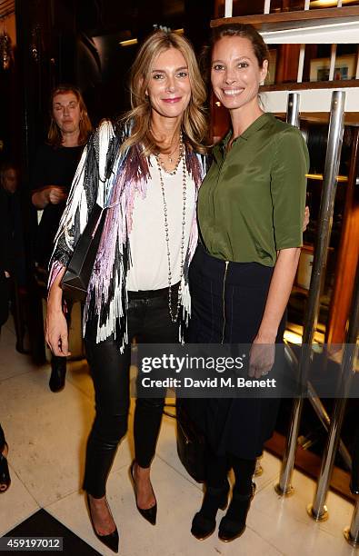 Kim Hersov and Christy Turlington Burns attend a dinner hosted by PORTER in honour of cover girl Christy Turlington Burns and her charity Every...