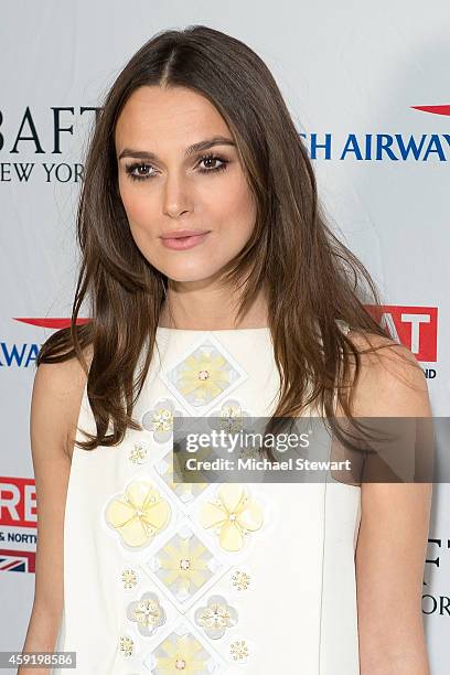Actress Keira Knightley attends BAFTA New York Presents: In Conversation with Keira Knightley at The Standard Highline on November 18, 2014 in New...