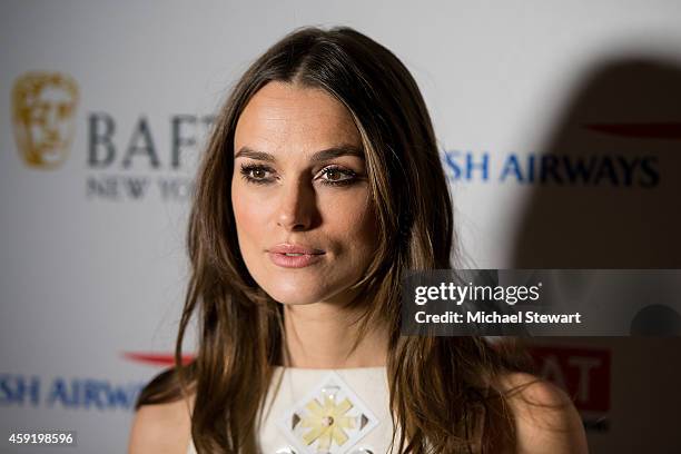 Actress Keira Knightley attends BAFTA New York Presents: In Conversation with Keira Knightley at The Standard Highline on November 18, 2014 in New...