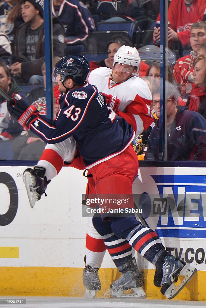 Detroit Red Wings v Columbus Blue Jackets