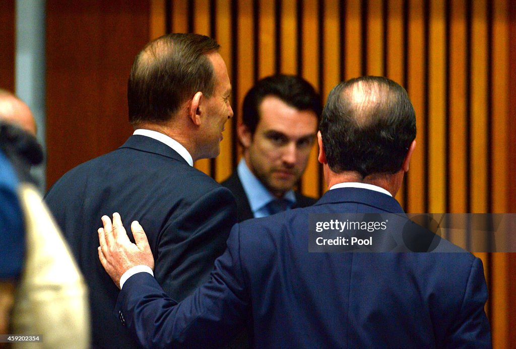 French President Francois Hollande Attends Meetings In Sydney And Canberra Following G20 Summit