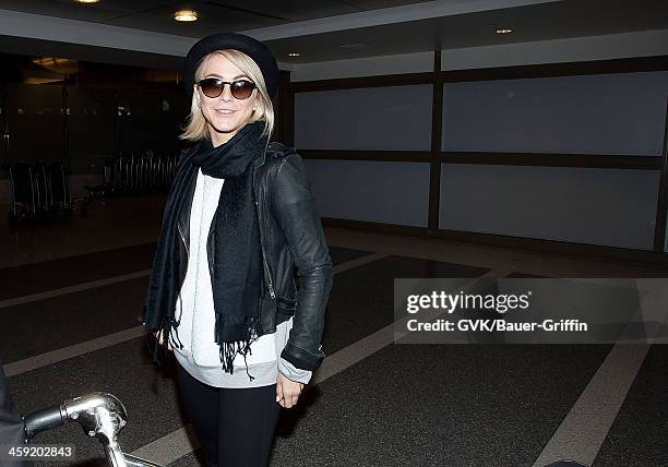 Julianne Hough is seen at Los Angeles International Airport on February 28, 2013 in Los Angeles, California.