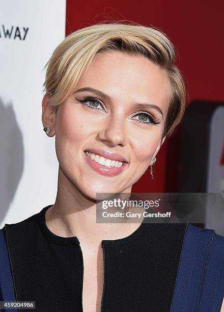 Scarlett Johansson attends the 2nd Annual Champions Of Rockaway Hurricane Sandy Benefit at Hudson Terrace on November 18, 2014 in New York City.