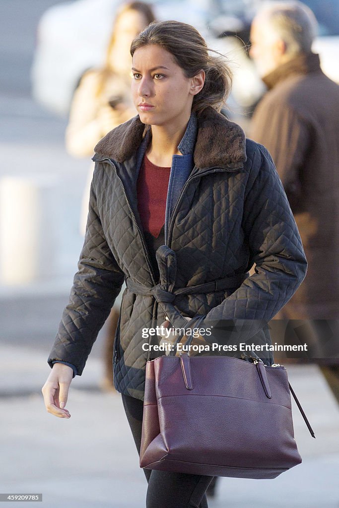 Ana Boyer Sighting In Madrid - December 13, 2013