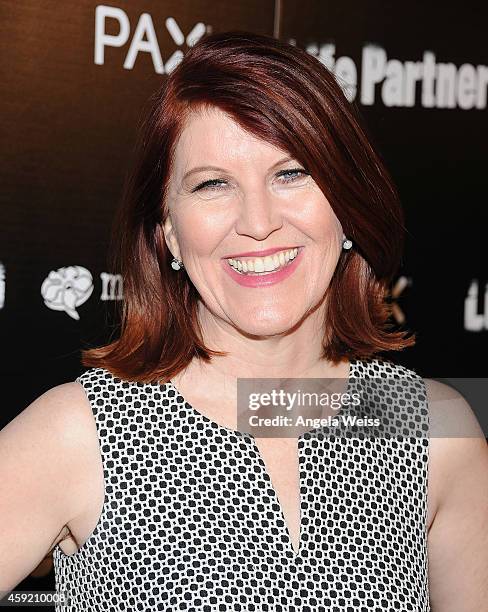 Actress Kate Flannery arrives at the premiere of Magnolia Pictures' "Life Partners" at ArcLight Hollywood on November 18, 2014 in Hollywood,...