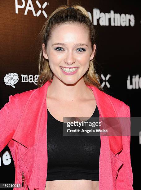 Actress Greer Grammer arrives at the premiere of Magnolia Pictures' "Life Partners" at ArcLight Hollywood on November 18, 2014 in Hollywood,...