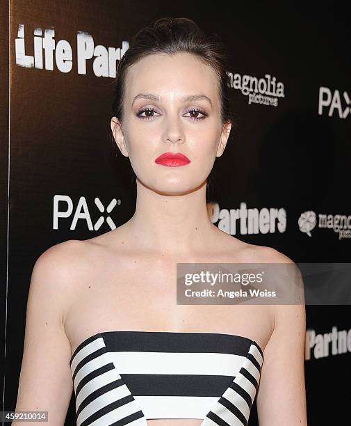 Actress Leighton Meester arrives at the premiere of Magnolia Pictures' "Life Partners" at ArcLight Hollywood on November 18, 2014 in Hollywood,...