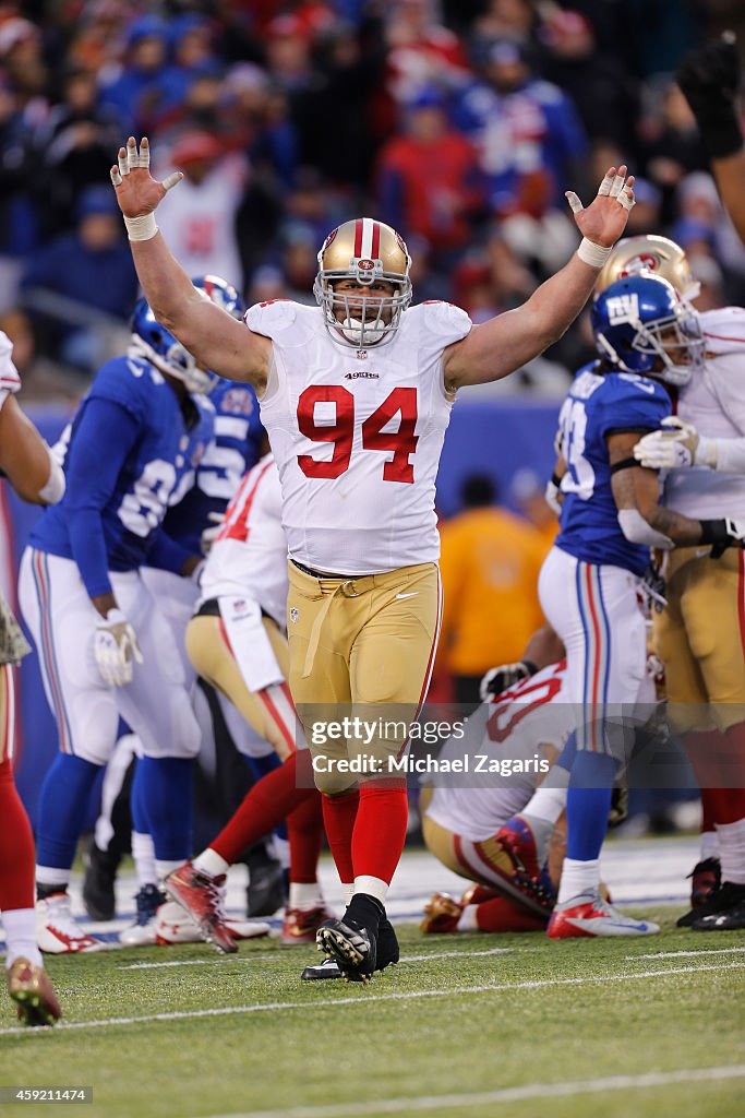 San Francisco 49ers v New York Giants