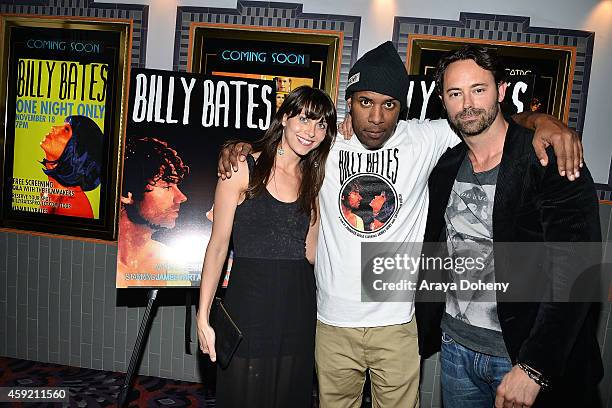 Savannah Welch, DJ Whoo Kid and James Wirt attend the BILLY BATES LA Premiere Directed By Jennifer DeLia, Starring James Wirt And Savannah Welchl,...