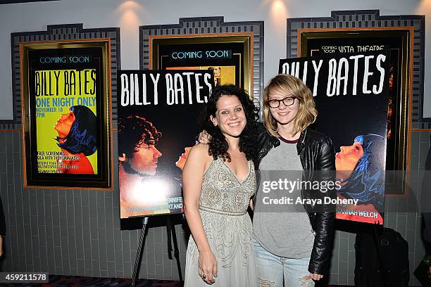 Jennifer DeLia and Ryan Simpkins attend the BILLY BATES LA Premiere Directed By Jennifer DeLia, Starring James Wirt And Savannah Welchl, Produced By...