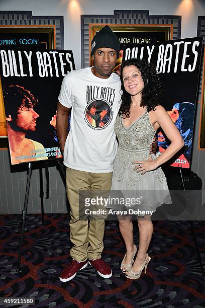 Whoo Kid and Jennifer DeLia attend the BILLY BATES LA Premiere Directed By Jennifer DeLia, Starring James Wirt And Savannah Welchl, Produced By Julie...